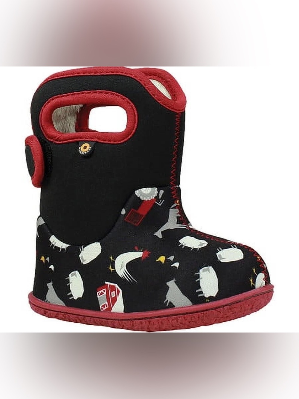 BOGS Toddler Boot Black Multi Farm Polyester